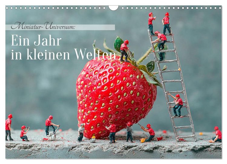 Produktbild: Miniatur-Universum: Ein Jahr in kleinen Welten (Wandkalender 2026 DIN A3 quer), CALVENDO Monatskalender