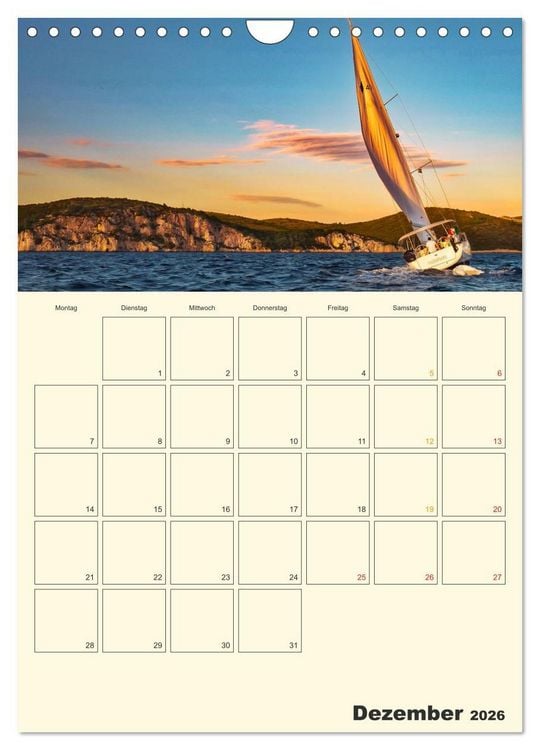 Produktbild: Segeln, unser Jahresplaner (Wandkalender 2026 DIN A4 hoch), CALVENDO Monatskalender