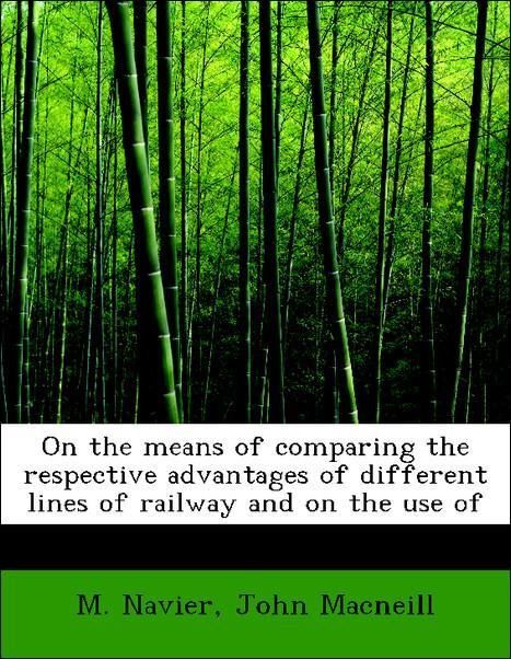 Produktbild: Navier, M: On the means of comparing the respective advantag