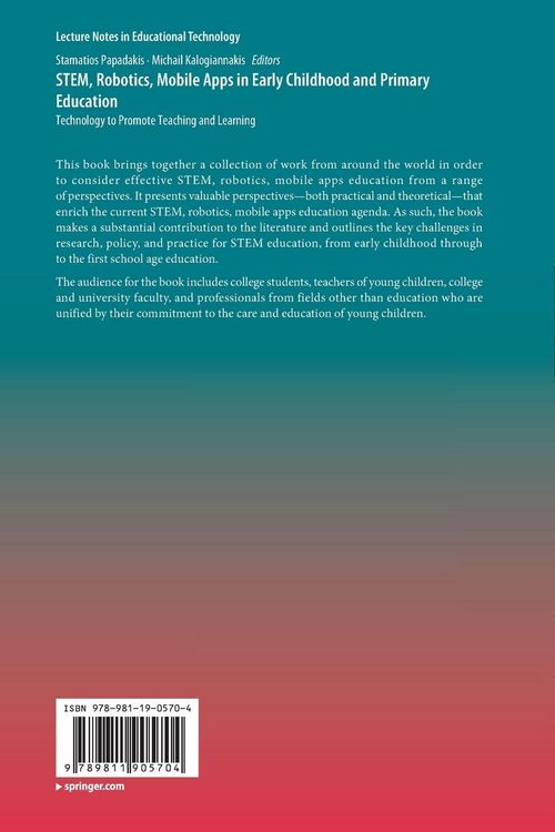Produktbild: STEM, Robotics, Mobile Apps in Early Childhood and Primary Education