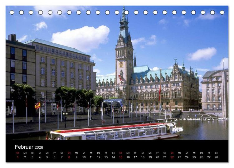 Produktbild: Hamburg (Tischkalender 2026 DIN A5 quer), CALVENDO Monatskalender