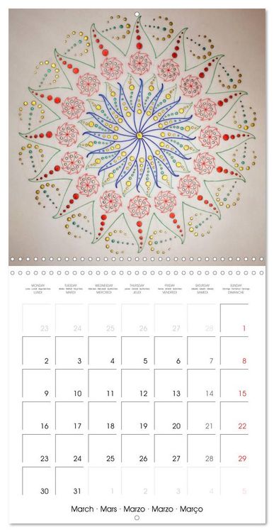 Produktbild: Sacred Geometry Healing (Wall Calendar 2026 12 &times; 12 Inch) CALVENDO 12 Month Wall Calendar