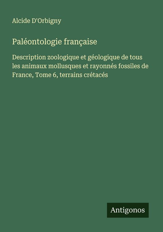Produktbild: Pal&eacute;ontologie fran&ccedil;aise