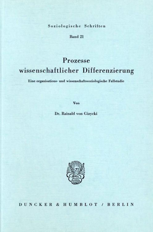 Produktbild: Prozesse wissenschaftlicher Differenzierung.