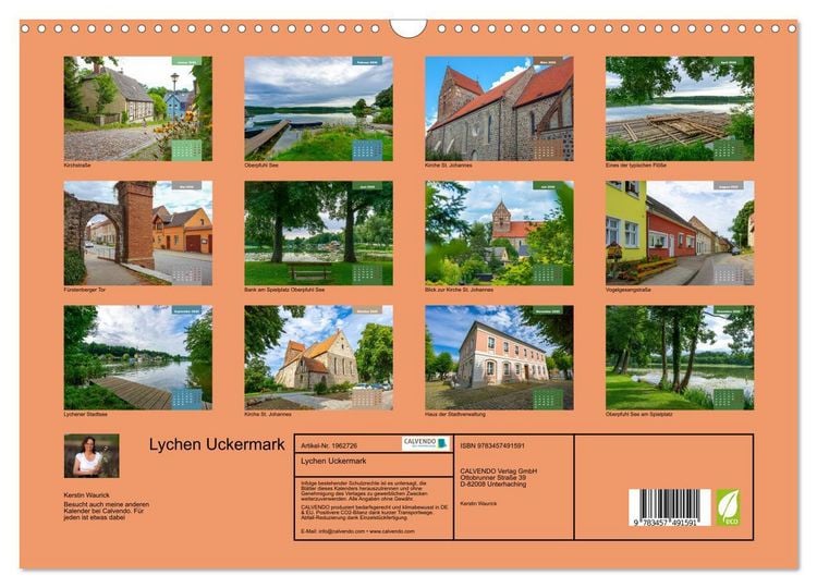 Produktbild: Lychen Uckermark (Wandkalender 2026 DIN A3 quer), CALVENDO Monatskalender