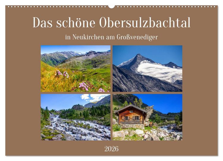 Produktbild: Das sch&ouml;ne Obersulzbachtal (Wandkalender 2026 DIN A2 quer), CALVENDO Monatskalender