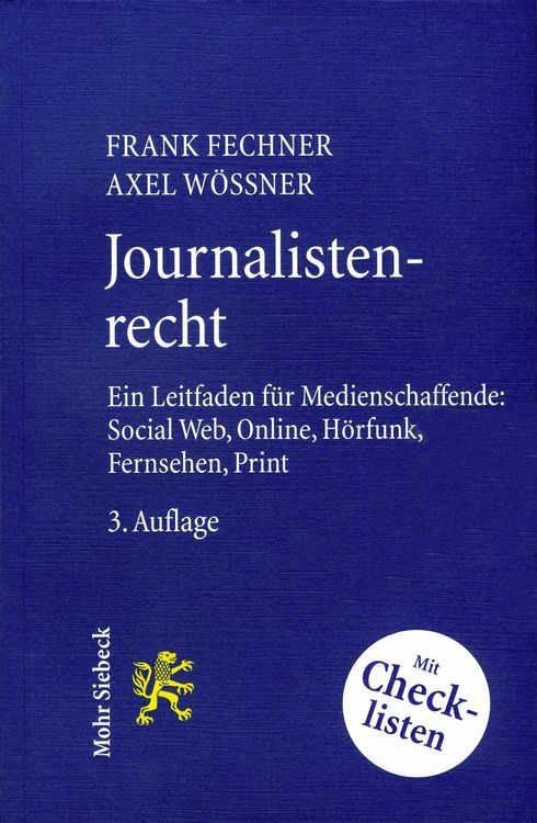 Produktbild: Journalistenrecht