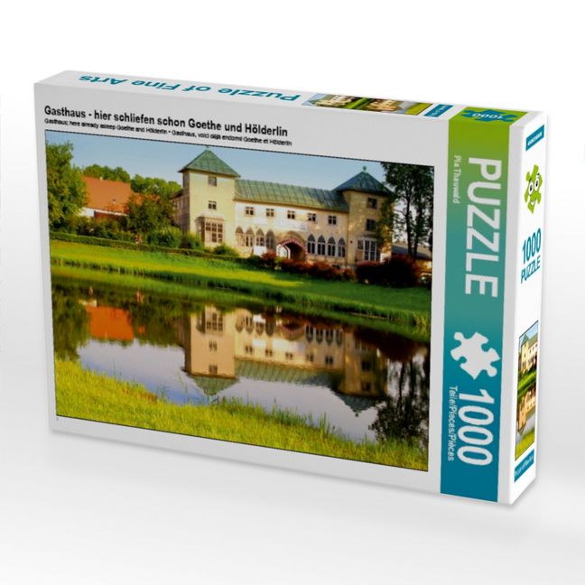 Produktbild: CALVENDO Puzzle Gasthaus - hier schliefen schon Goethe und H&ouml;lderlin | 1000 Teile Lege-Gr&ouml;&szlig;e 64x48cm Foto-Puzzle f&uuml;r gl&uuml;ckliche Stunden