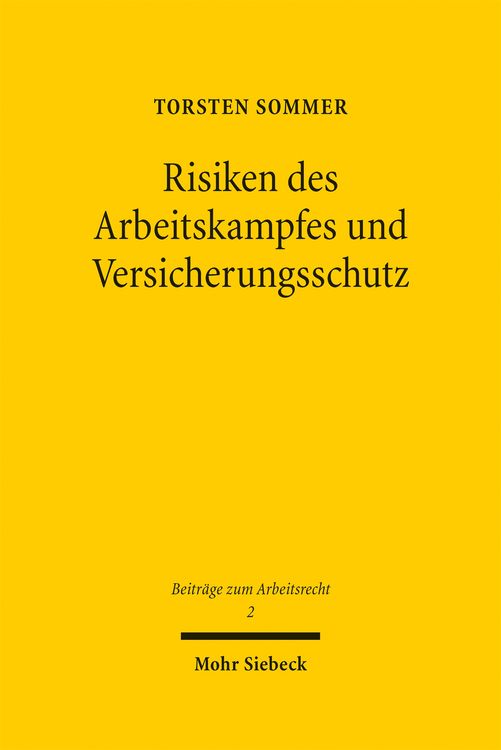Produktbild: Risiken des Arbeitskampfes und Versicherungsschutz