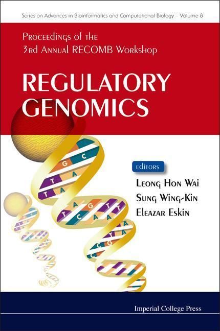 Produktbild: Regulatory Genomics - Proceedings of the 3rd Annual Recomb Workshop