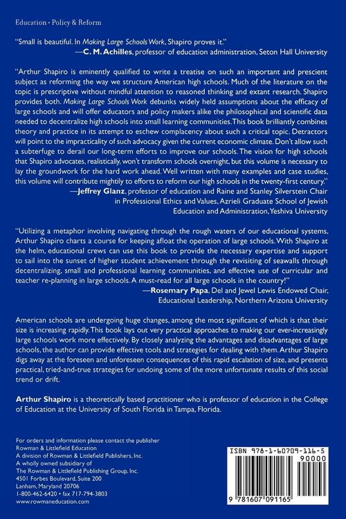 Produktbild: Making Large Schools Work
