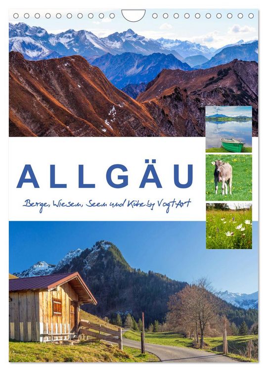 Produktbild: Allg&auml;u, Berge, Wiesen, Seen und K&uuml;he. (Wandkalender 2026 DIN A4 hoch), CALVENDO Monatskalender