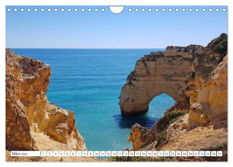 Produktbild: Portugals zauberhafte Algarve (Wandkalender 2026 DIN A4 quer), CALVENDO Monatskalender