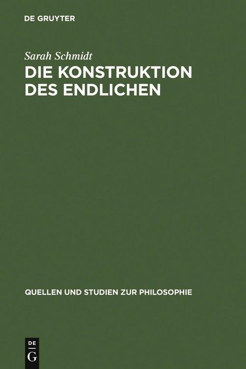 Produktbild: Die Konstruktion des Endlichen