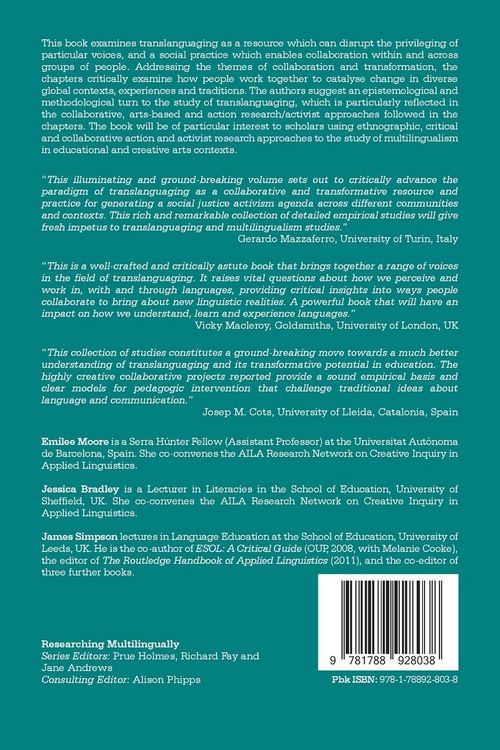Produktbild: Translanguaging as Transformation