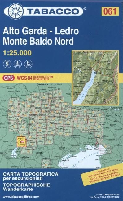 Produktbild: Tabacco Wandern 1 : 25 000 Riva del Garda - Ledro - Monte Baldo Nord
