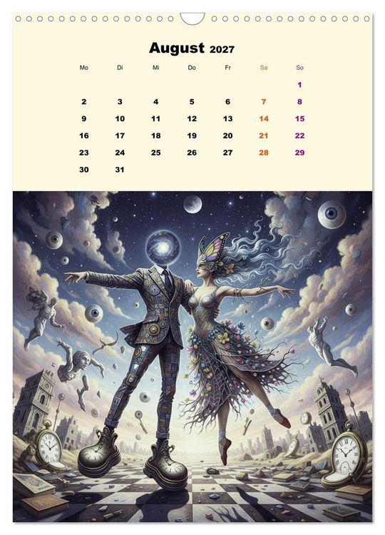 Produktbild: TraumT&auml;nzer - Schritte durch Zeit, Licht und Illusion (Wandkalender 2027 DIN A3 hoch), CALVENDO Monatskalender
