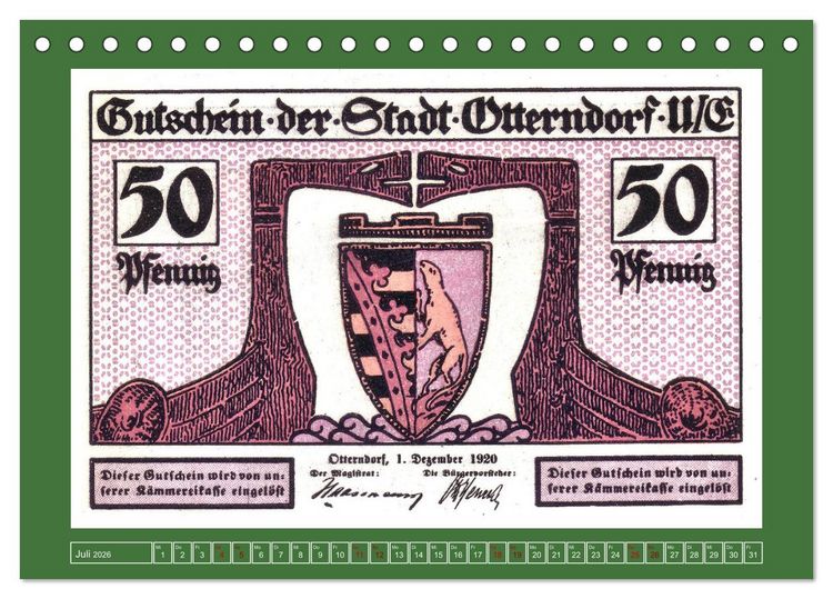 Produktbild: 625 Jahre Otterndorf - Gr&uuml;ne Stadt am Meer (Tischkalender 2026 DIN A5 quer), CALVENDO Monatskalender