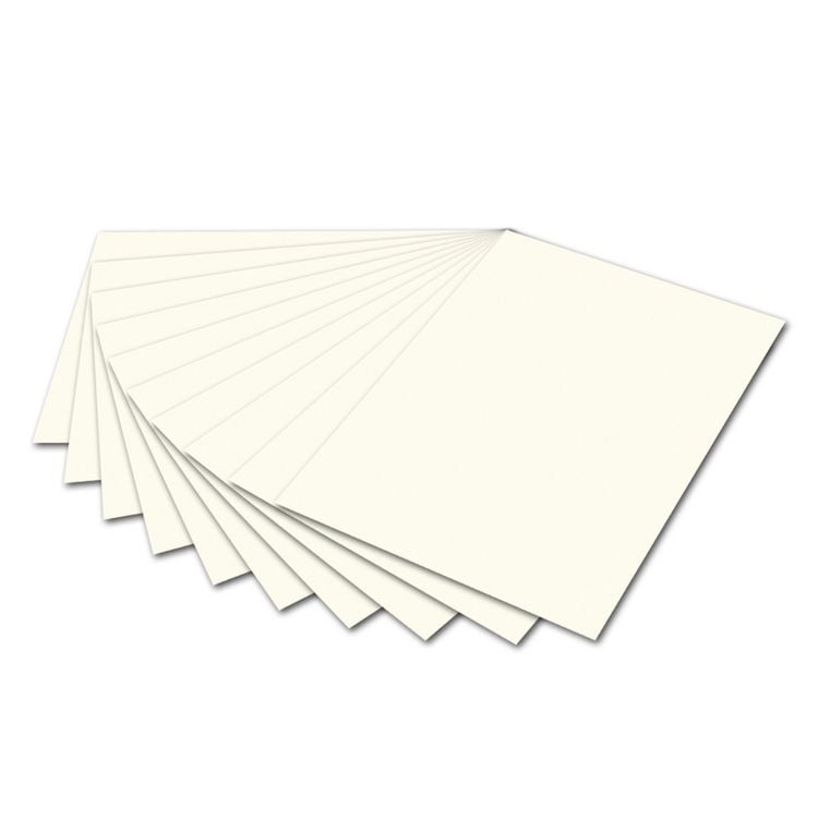 Produktbild: folia Tonzeichenpapier 130g/m&sup2; perlwei&szlig; DIN A4 100 Blatt
