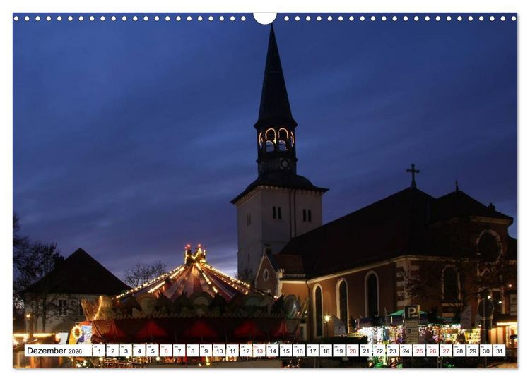 Produktbild: BURGDORFER ANSICHTEN (Wandkalender 2026 DIN A3 quer), CALVENDO Monatskalender