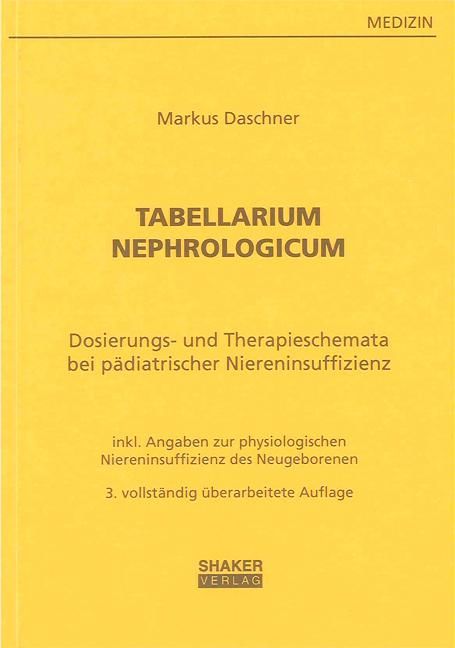 Produktbild: Tabellarium Nephrologicum