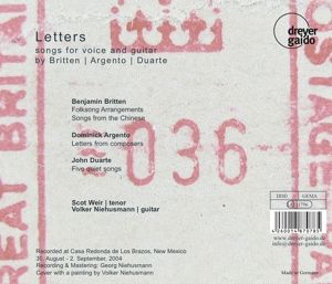 Produktbild: Letters-Lieder