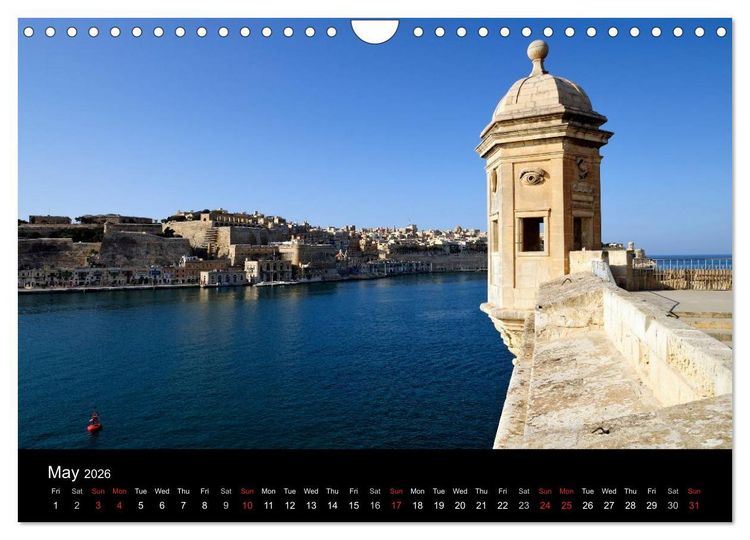 Produktbild: Malta. The sunny island full of charm. (Wall Calendar 2026 DIN A4 landscape), CALVENDO 12 Month Wall Calendar