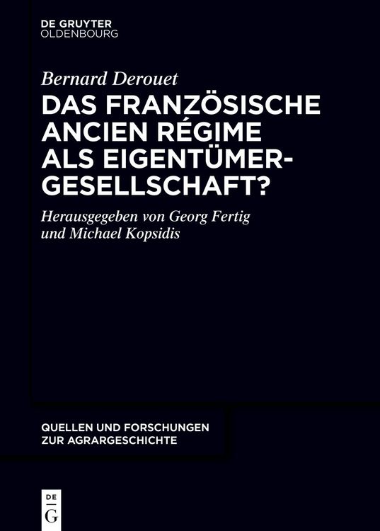 Produktbild: Das franz&ouml;sische Ancien R&eacute;gime als Eigent&uuml;mergesellschaft?