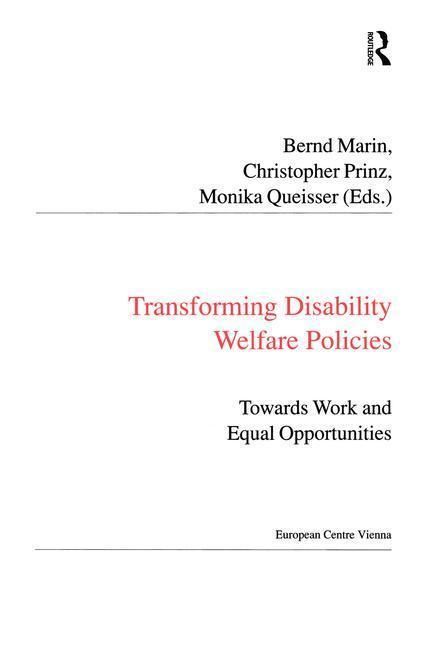 Produktbild: Prinz, C: Transforming Disability Welfare Policies