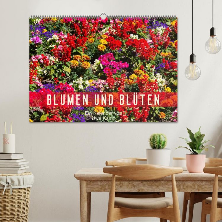 Produktbild: Blumen und Bl&uuml;ten (Wandkalender 2026 DIN A2 quer), CALVENDO Monatskalender