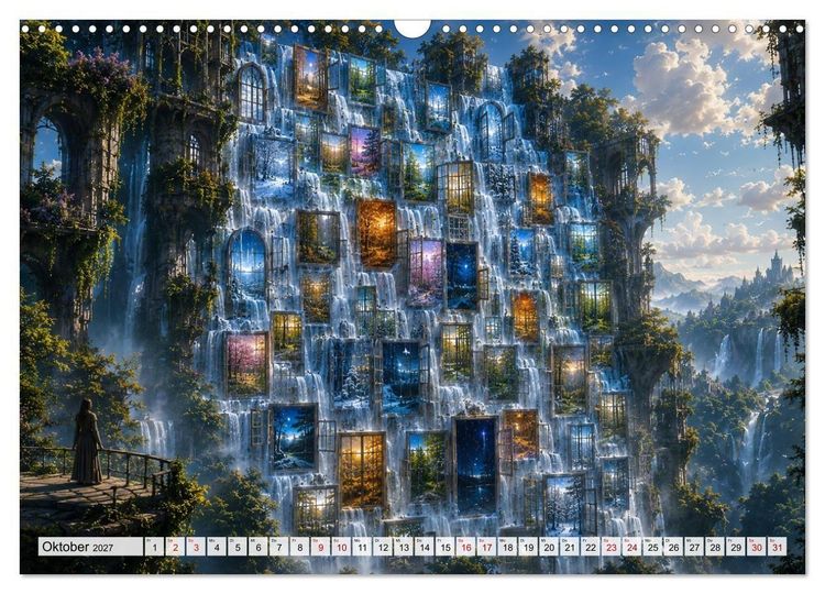 Produktbild: Traumwelten zwischen Zeit und Fantasie (Wandkalender 2027 DIN A3 quer), CALVENDO Monatskalender