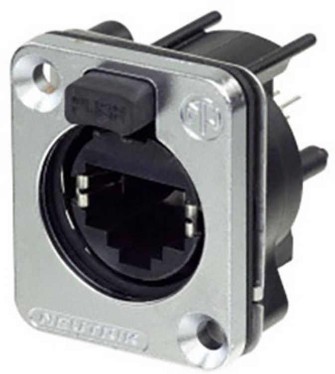 Produktbild: Neutrik Chassisbuchse NE8FDV-SE-CON Buchse, Einbau vertikal Polzahl Sensoren 8P8C Silber 1 St.
