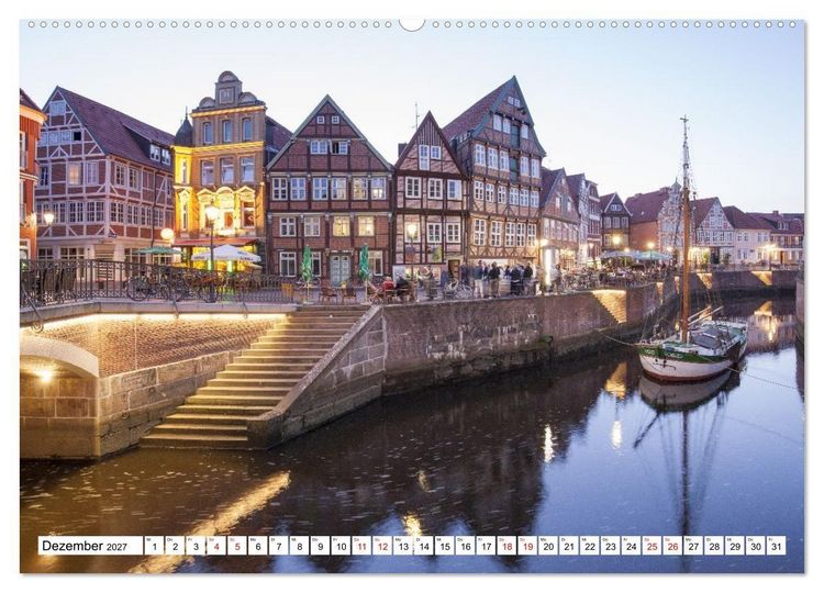 Produktbild: Elbetal Nord - Radland Deutschland (hochwertiger Premium Wandkalender 2027 DIN A2 quer), Kunstdruck in Hochglanz