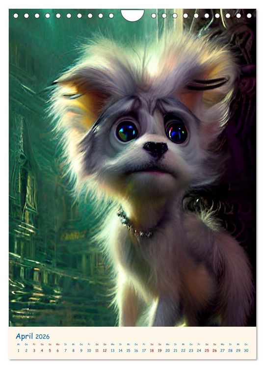 Produktbild: Liebenswerte Kuschelmonster - Digitalart (Wandkalender 2026 DIN A4 hoch), CALVENDO Monatskalender