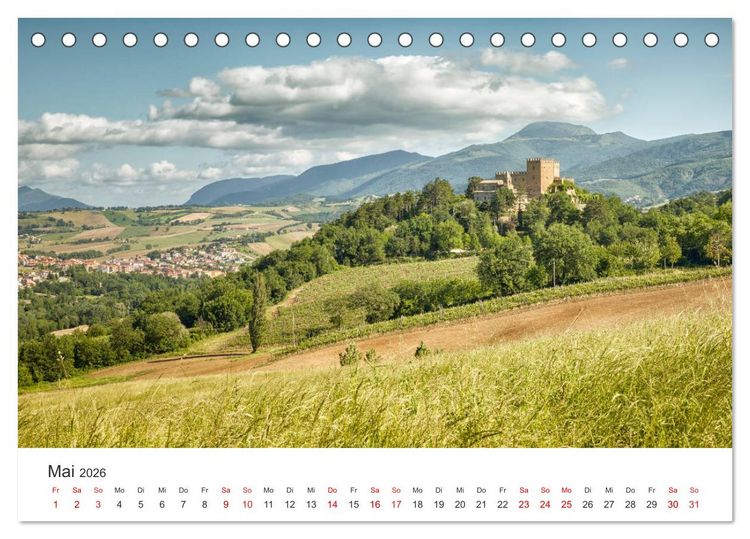 Produktbild: Die Marken - Italien wo es am sch&ouml;nsten ist (Tischkalender 2026 DIN A5 quer), CALVENDO Monatskalender