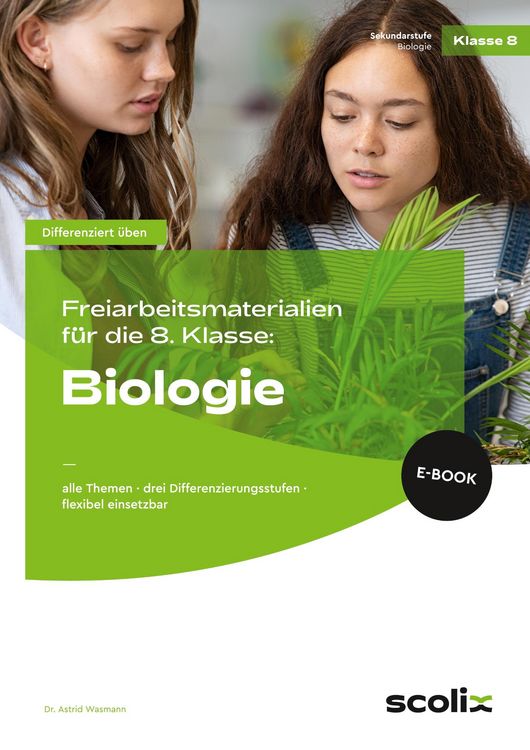 Produktbild: Freiarbeitsmaterialien f. d. 8. Klasse: Biologie