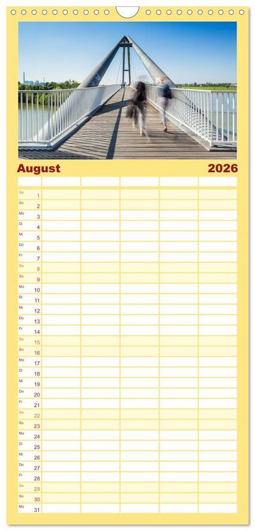 Produktbild: Familienplaner 2026 - D&uuml;sseldorfer - Ansichten mit 5 Spalten (Wandkalender, 21 x 45 cm) CALVENDO