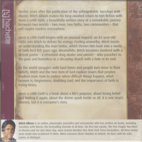 Produktbild: Have a Little Faith, 3 Audio-CDs