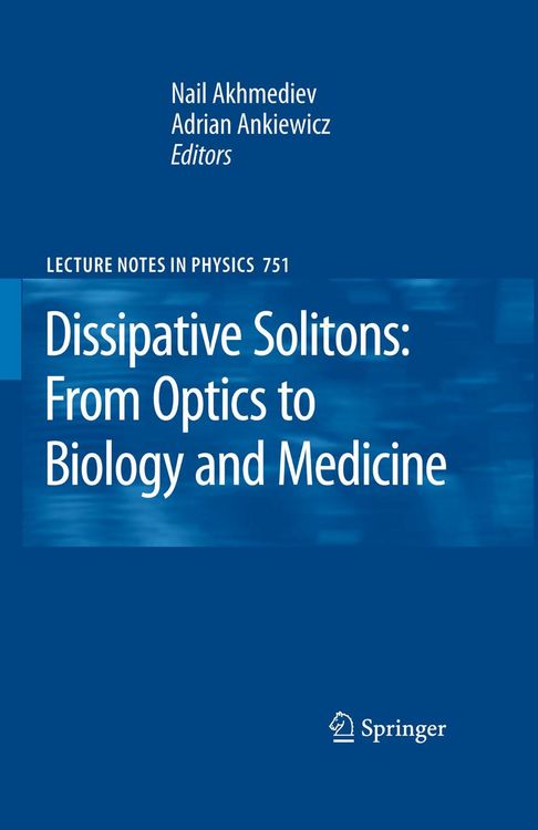 Produktbild: Dissipative Solitons: From Optics to Biology and Medicine