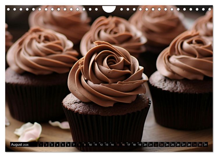 Produktbild: Cupcakes - die s&uuml;&szlig;e Verf&uuml;hrung (Wandkalender 2026 DIN A4 quer), CALVENDO Monatskalender