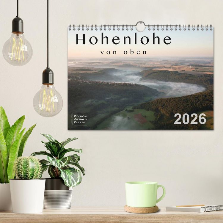 Produktbild: Hohenlohe von oben (Wandkalender 2026 DIN A4 quer), CALVENDO Monatskalender