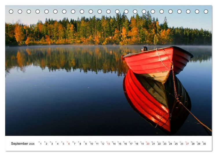Produktbild: Bootsansichten (Tischkalender 2026 DIN A5 quer), CALVENDO Monatskalender
