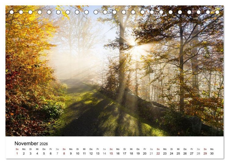 Produktbild: Sauerland - Land der tausend Berge (Tischkalender 2026 DIN A5 quer), CALVENDO Monatskalender