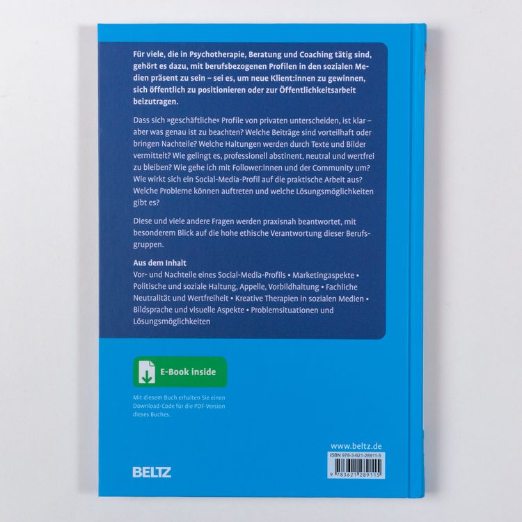 Produktbild: Social-Media-Profile in Psychotherapie, Beratung und Coaching
