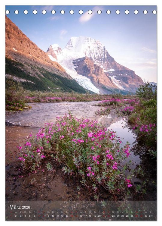 Produktbild: Die kanadischen Rockies (Tischkalender 2026 DIN A5 hoch), CALVENDO Monatskalender
