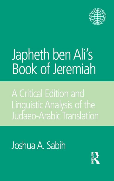 Produktbild: Japheth ben Ali's Book of Jeremiah