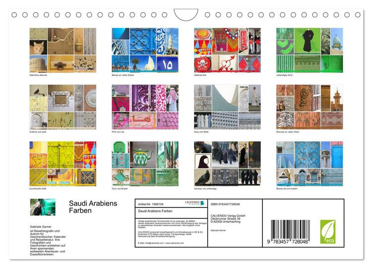 Produktbild: Saudi Arabiens Farben (Wandkalender 2026 DIN A4 quer), CALVENDO Monatskalender