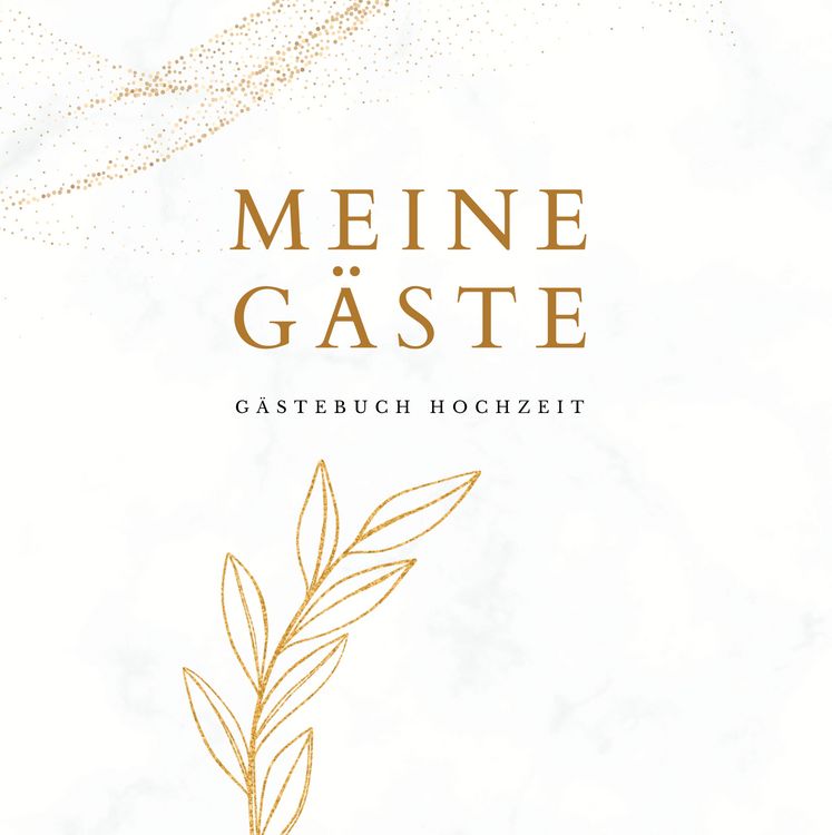 Produktbild: Meine G&auml;ste- G&auml;stebuch Hochzeit 60 Seiten, Premium Hardcover