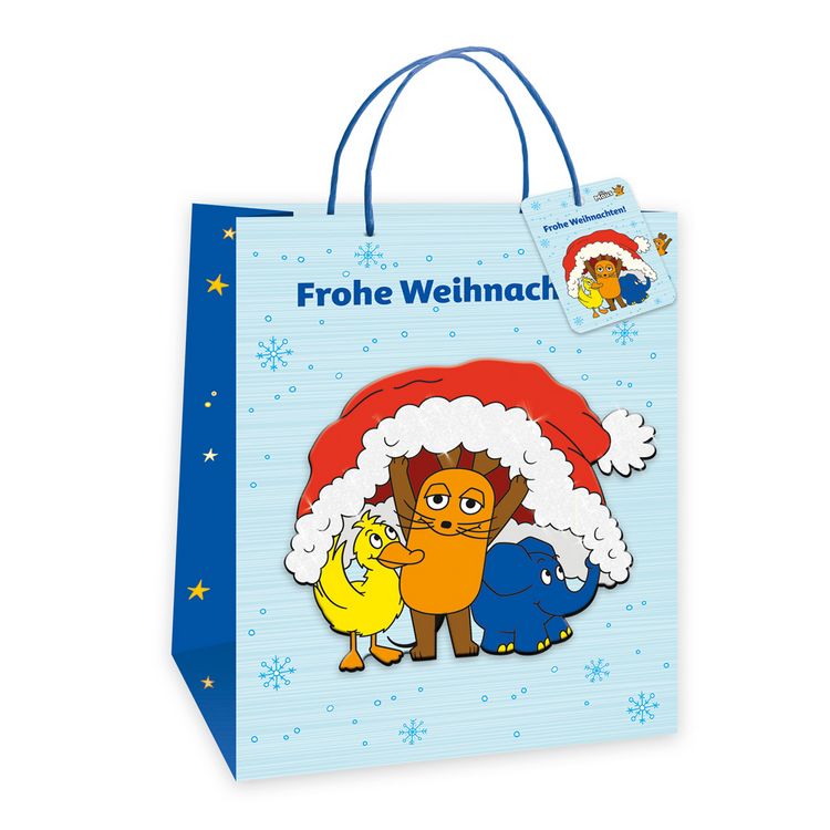 Produktbild: Tr&ouml;tsch Die Maus 3D-Geschenktasche Weihnachten medium