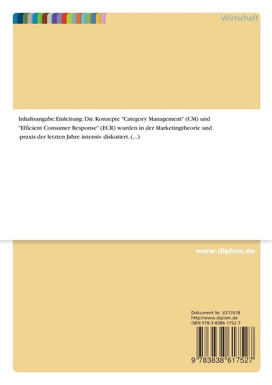 Produktbild: Vertikale Wertkettenverkn&uuml;pfung im Zuge des Category Management